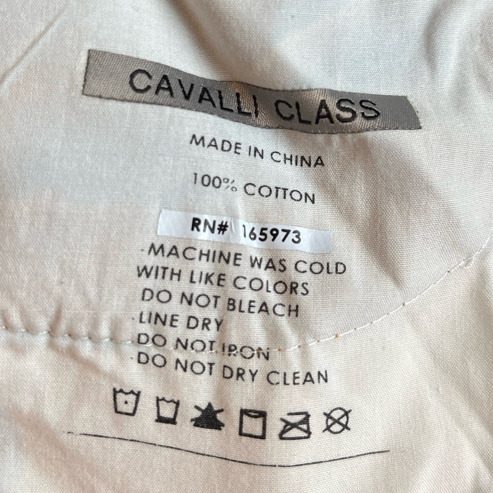 NWT Cavalli Class High Rise Cropped Straight Leg Jeans Sz 24 Y2K Retro Designer - Picture 15 of 16